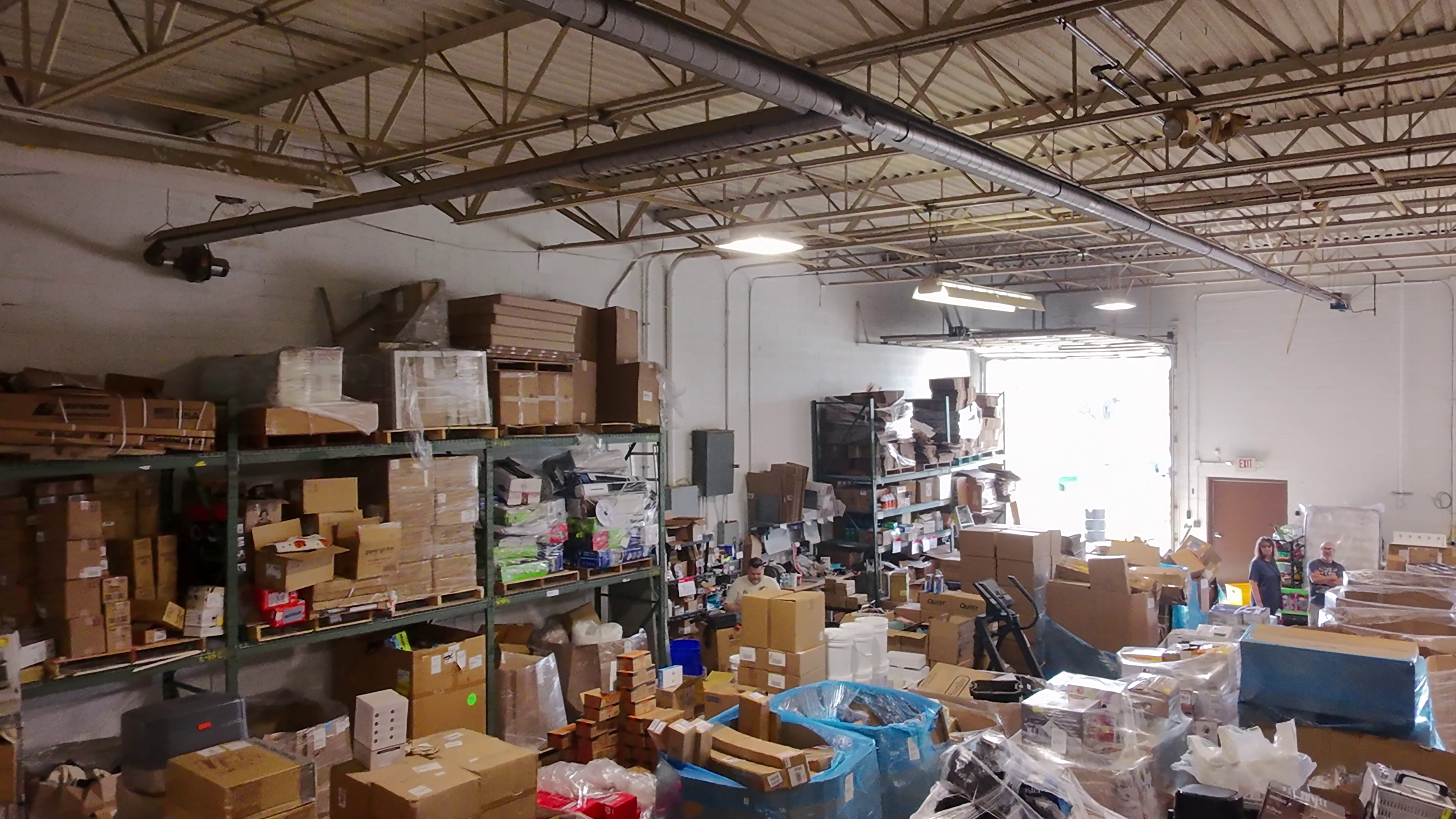 Pallets loaded with high-value name brand appliances