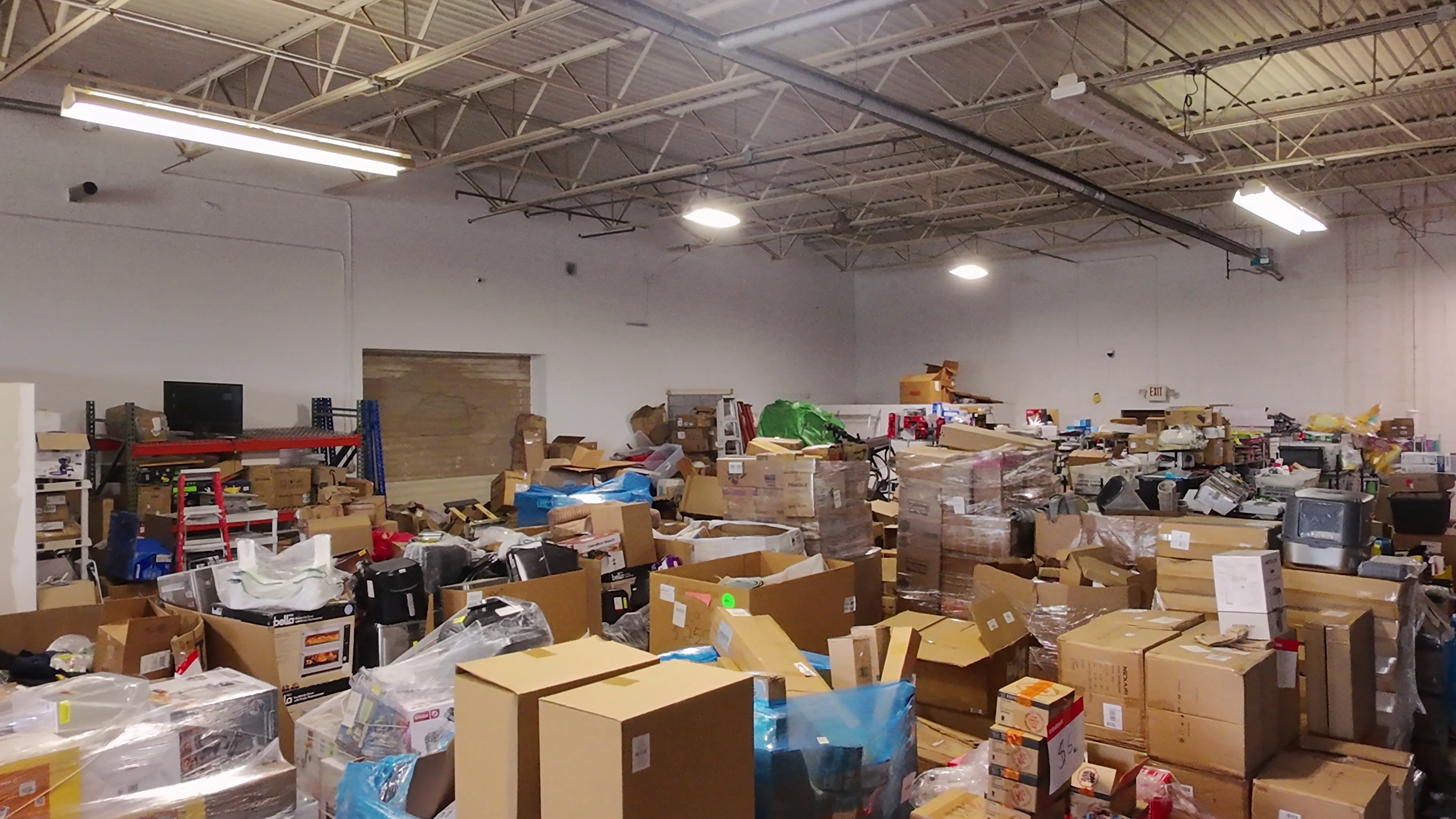 Pallets loaded with high-value name brand appliances